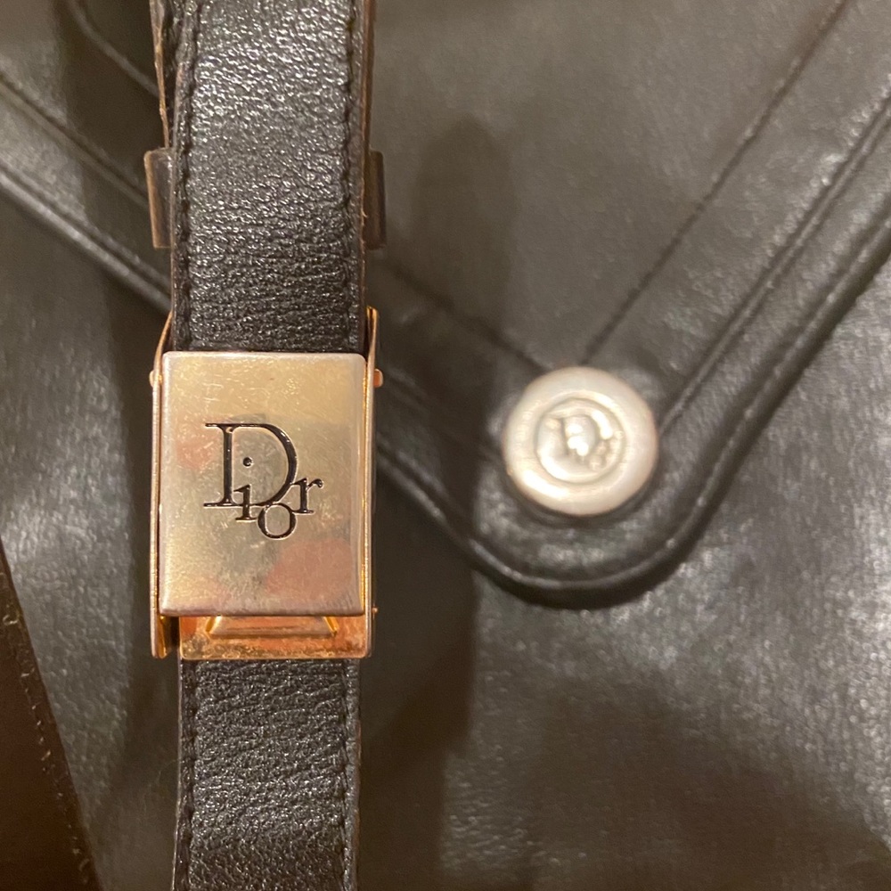 vintage(?) dior crossbody leather purse - Picture 3 of 6